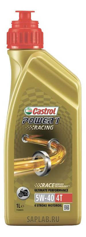 Купить CASTROL 157DF2 Моторное масло Castrol Power 1 Racing  4T 5W-40 1л