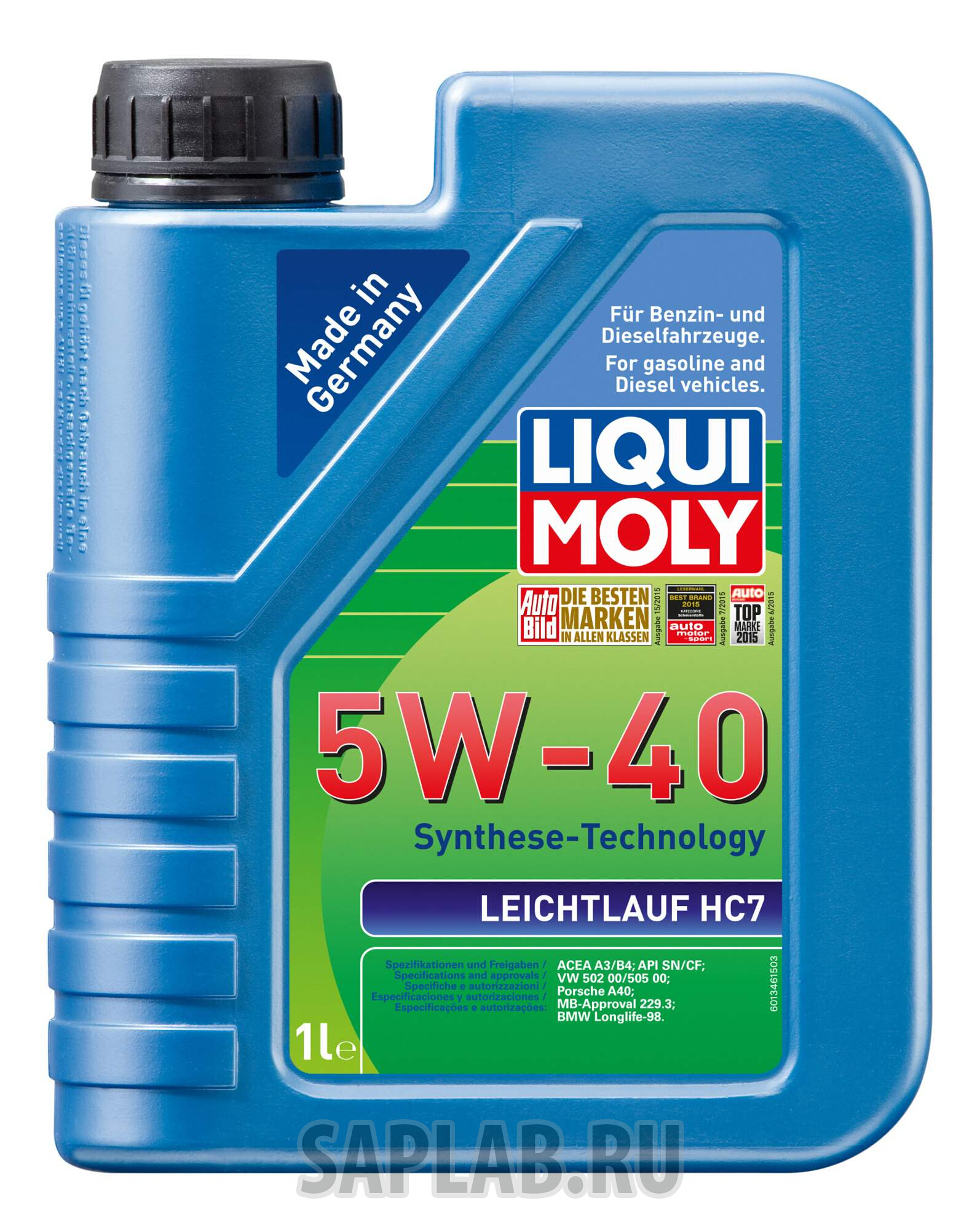 Купить LIQUI MOLY 1346 Моторное масло Liqui moly Leichtlauf HC 7 5W-40 1л