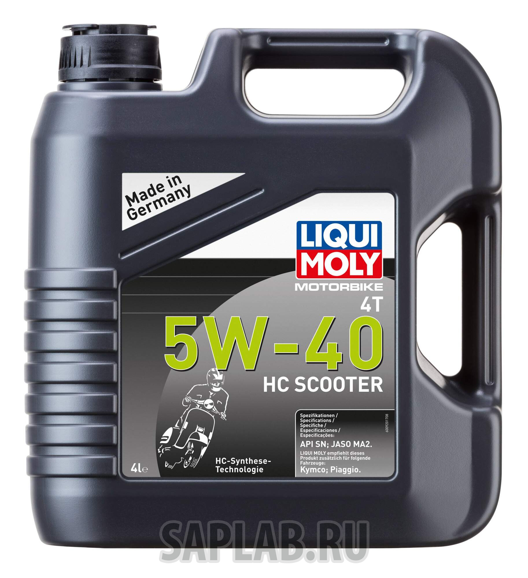 Купить LIQUI MOLY 20830 Масло моторное Liqui moly Motorbike 4T HC Scooter 5W-40 4л