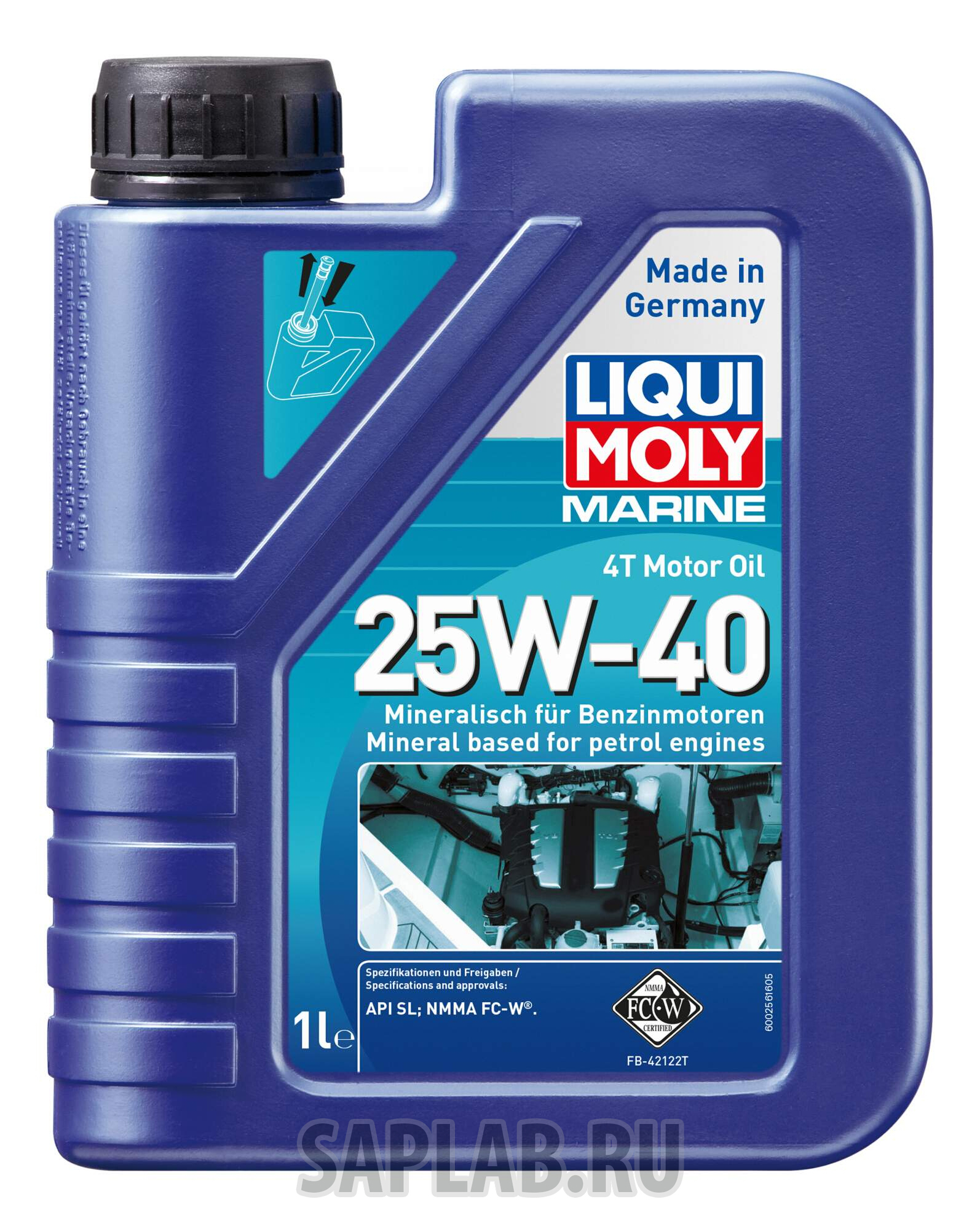 Купить LIQUI MOLY 25026 Моторное масло Liqui moly Marine 25w-40 1л