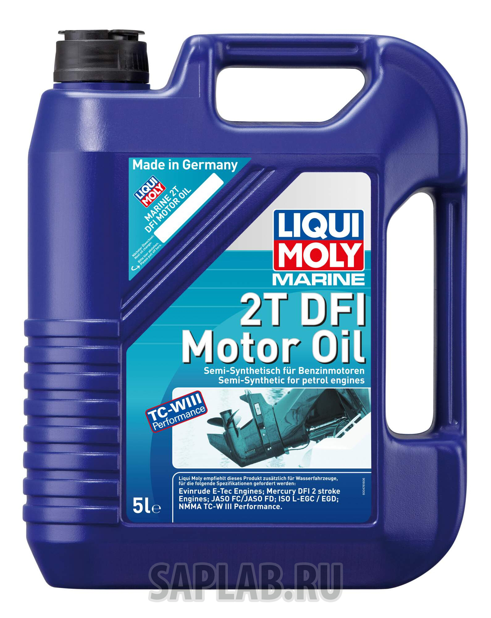 Купить LIQUI MOLY 25063 Моторное масло Liqui moly Marine 2T DFI Motor Oil 20W-50 5л