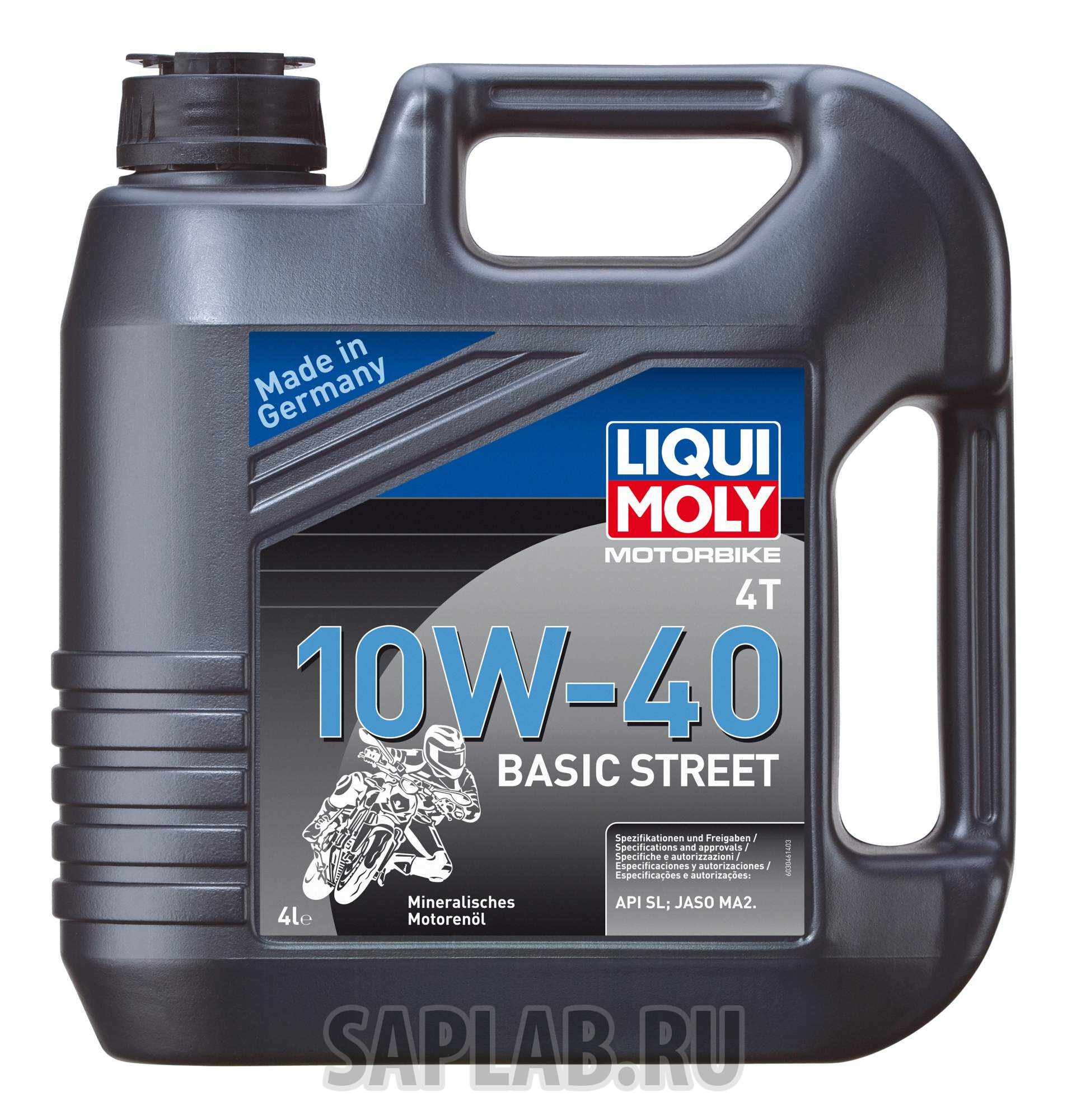 Купить LIQUI MOLY 3046 Моторное масло Liqui moly Motorbike 4T Basic Street 10w-40 4л