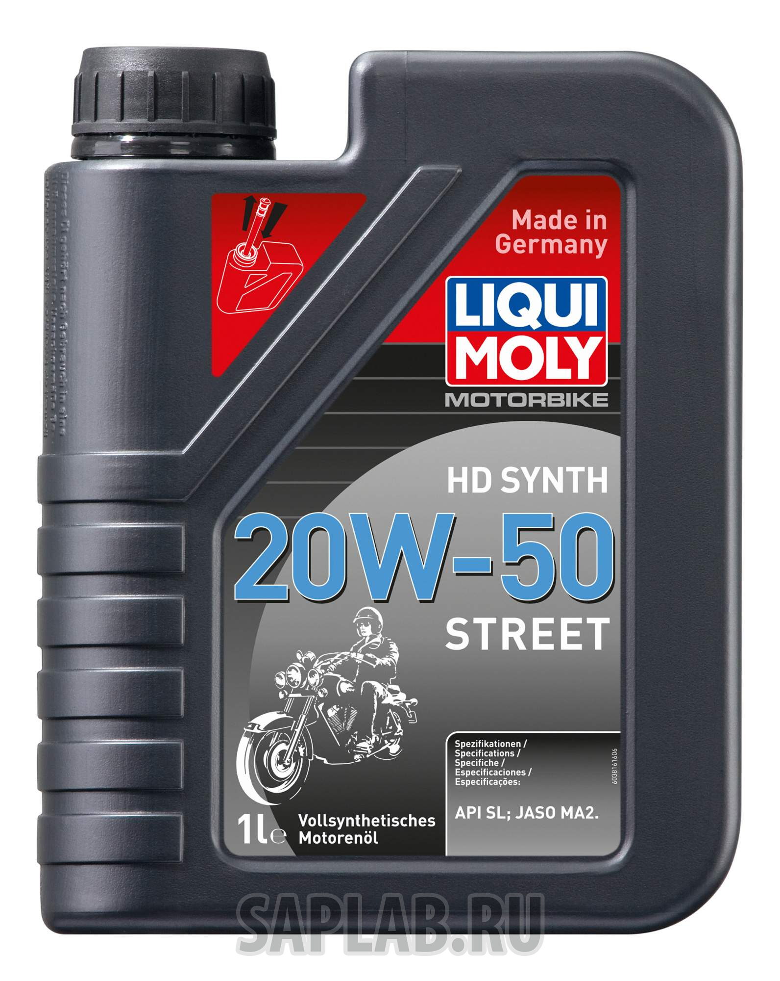 Купить LIQUI MOLY 3816 Моторное масло Liqui moly Motorbike HD Synth Street 20W-50 1л