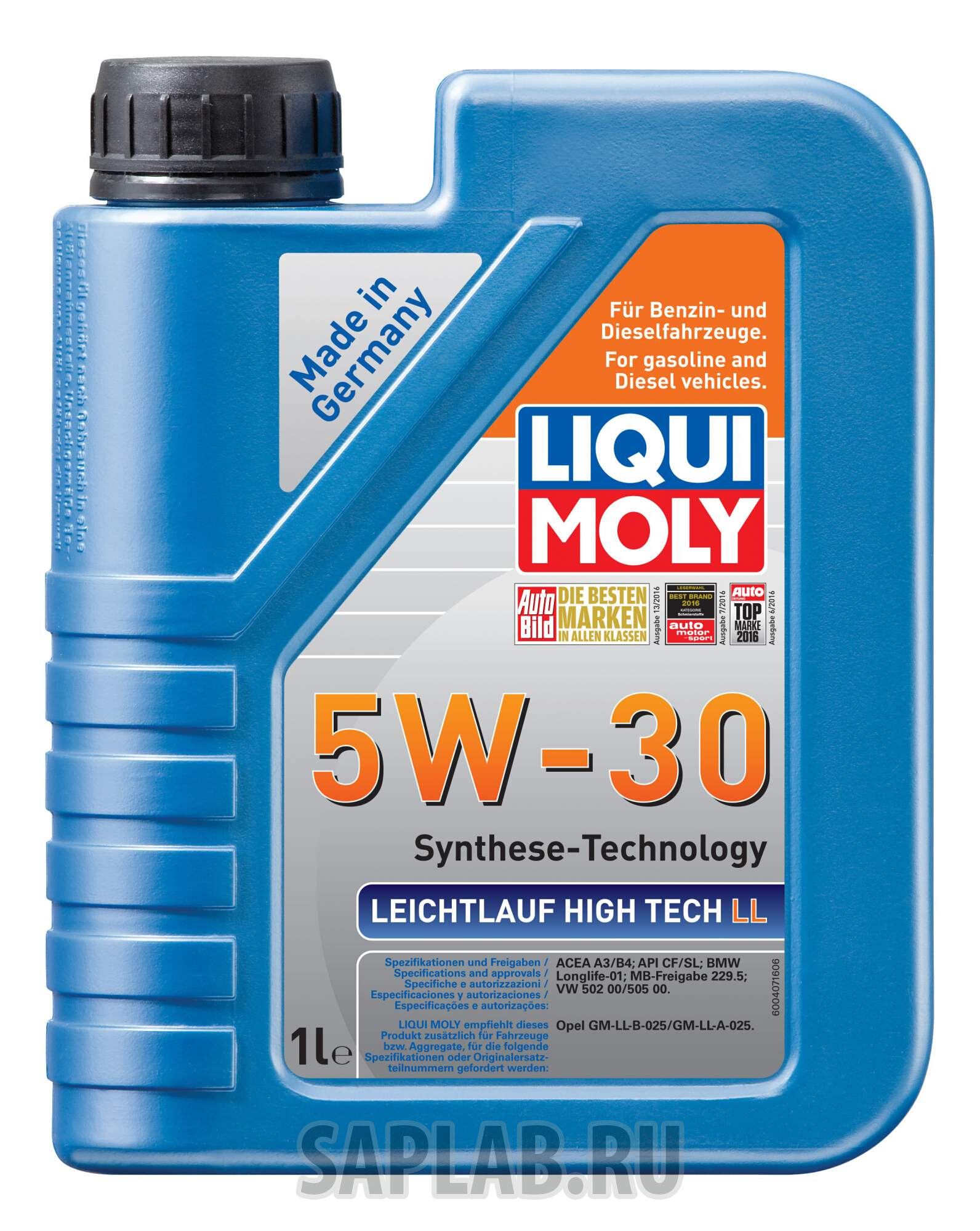 Купить LIQUI MOLY 39005 Моторное масло Liqui moly Leichtlauf High Tech LL 5W-30 1л