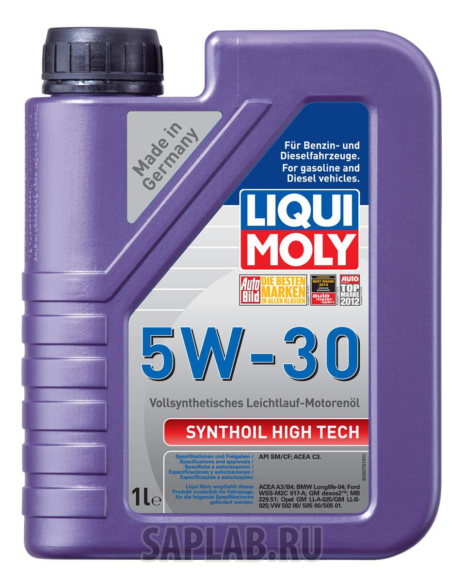 Купить LIQUI MOLY 9075 Моторное масло Liqui moly Synthoil High Tech 5W-30 1л