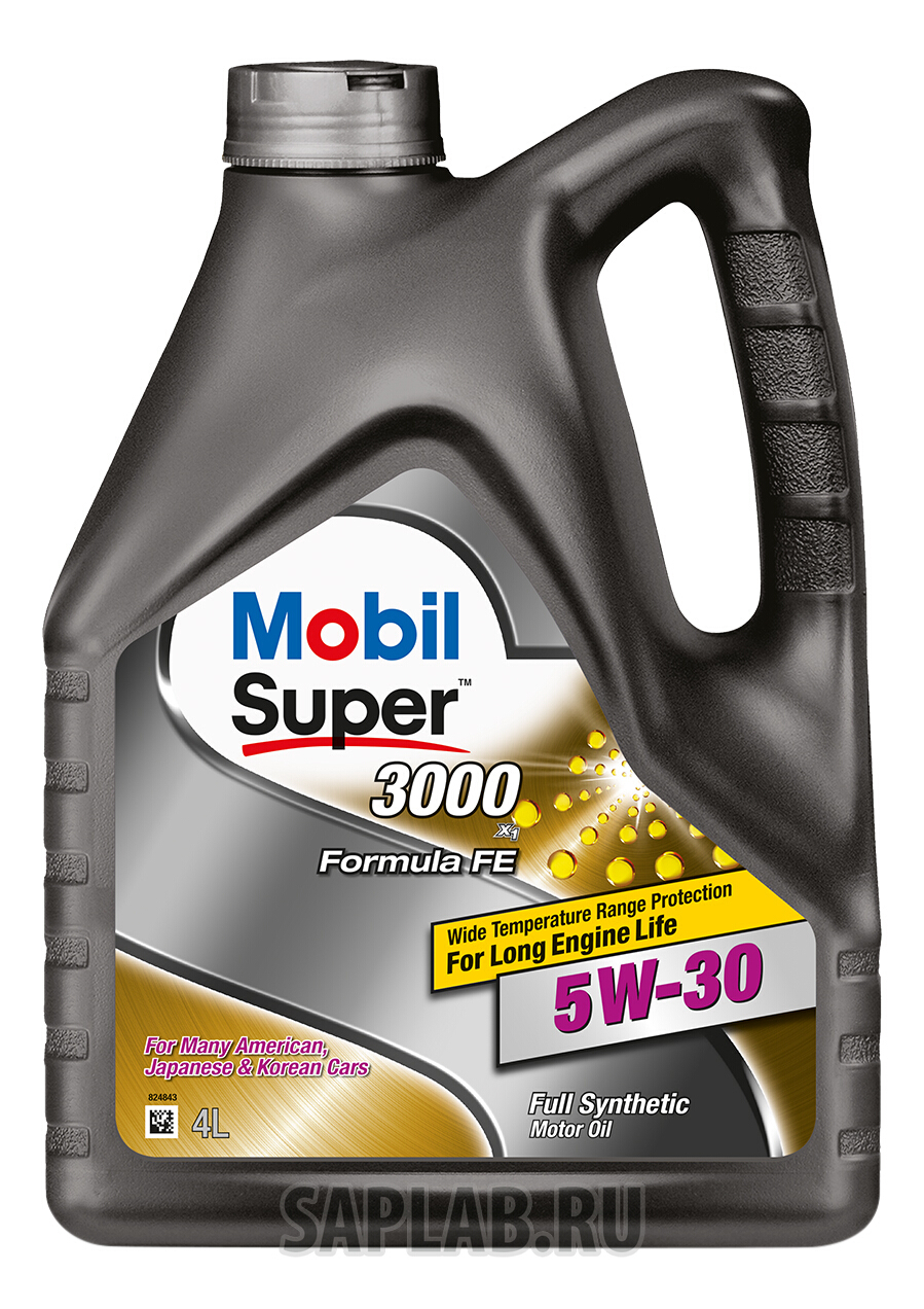 Купить MOBIL 152564 Моторное масло Mobil Super 3000 X1 Formula FE 5W-30 4л