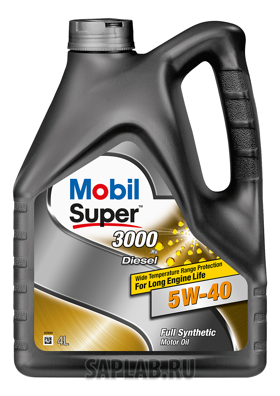 Купить MOBIL 152572 Моторное масло Mobil Super 3000 X1 Diesel 5W-40 4л