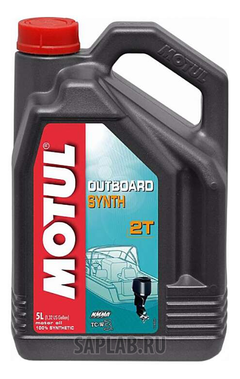 Купить MOTUL 101723 Моторное масло Motul Outboard Synth 2T 5W-30 5л
