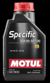 Купить MOTUL 107049 Моторное масло Motul Specific 504 00/507 00 SAE 0W-30 1л