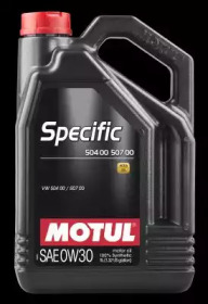Купить MOTUL 107050 Моторное масло Motul Specific 504 00/507 00 SAE 0W-30 5л