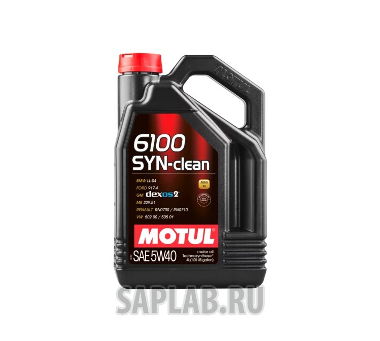 Купить MOTUL 107942 Моторное масло Motul 6100 SYN-clean 5W-40 4л