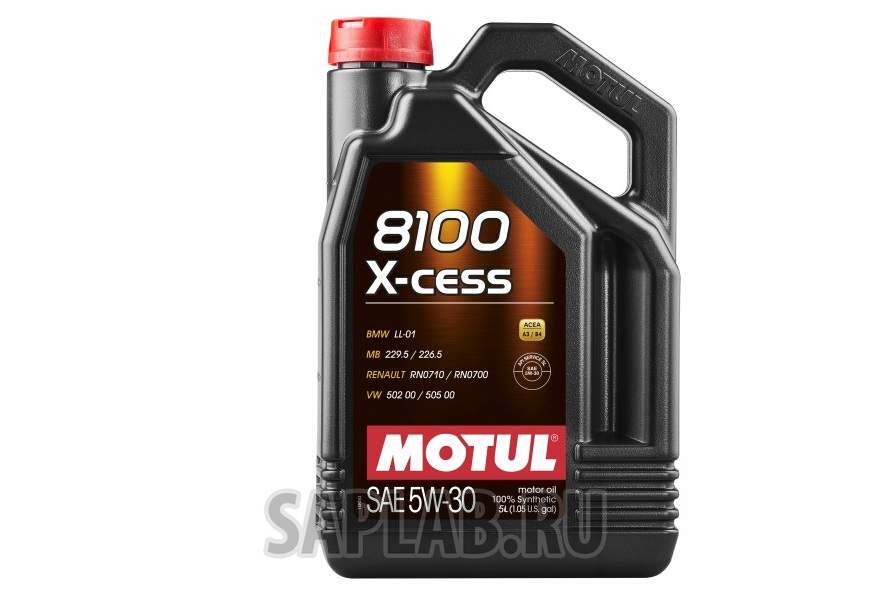 Купить MOTUL 108946 Моторное масло Motul 8100 X-cess 5W-30  5л