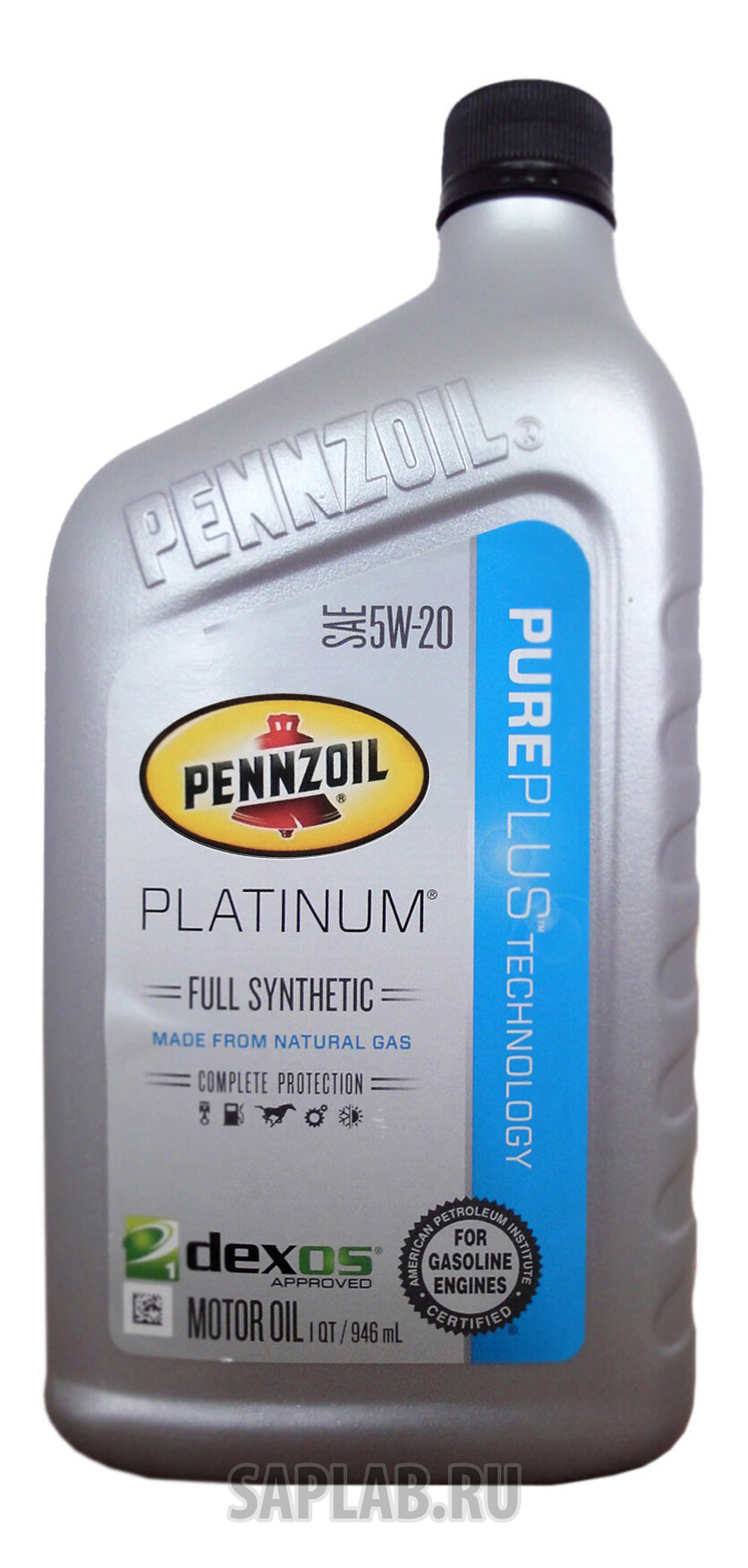 Купить PENNZOIL 550022686 Моторное масло Pennzoil Platinum 5w-20 0,946л