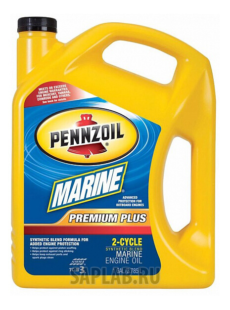 Купить PENNZOIL 550022757 Моторное масло Pennzoil Marine Premium Plus 2-Cycle 5W-20 3,785л