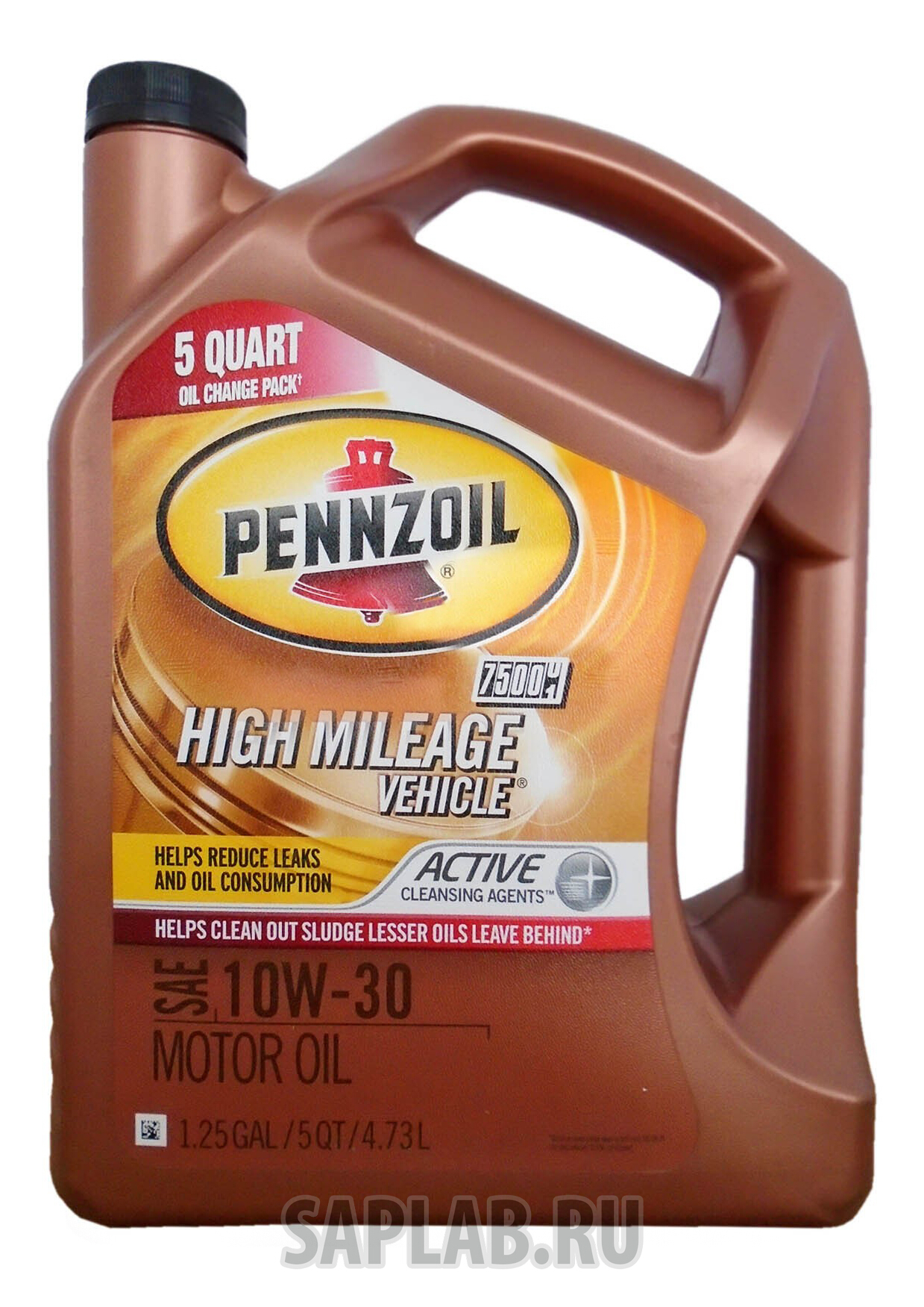 Купить PENNZOIL 550038202 Моторное масло Pennzoil High Mileage Vehicle SAE 10W-30 4,73л