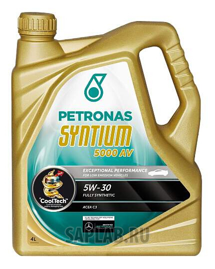 Купить PETRONAS 18134019 Моторное масло Petronas Syntium 5000 sae AV 5W-30 4л