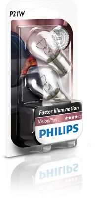 Купить PHILIPS 12498VPB2 Стандартные лампы для салона и сигнальные лампы VisionPlus P21W/12 В/21 Вт