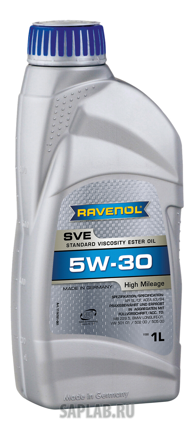 Купить RAVENOL 4014835802704 Моторное масло Ravenol SVE Standard Viscosity Ester Oil SAE 5W-30 1л