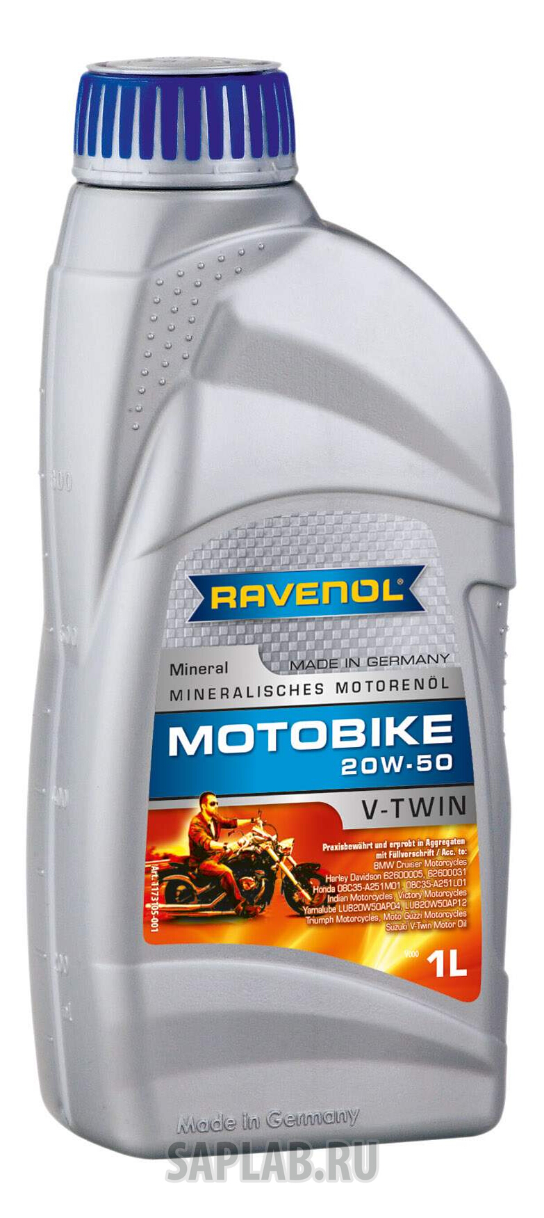 Купить RAVENOL 4014835839328 Моторное масло Ravenol Motobike V-Twin SAE 20W-50 1л