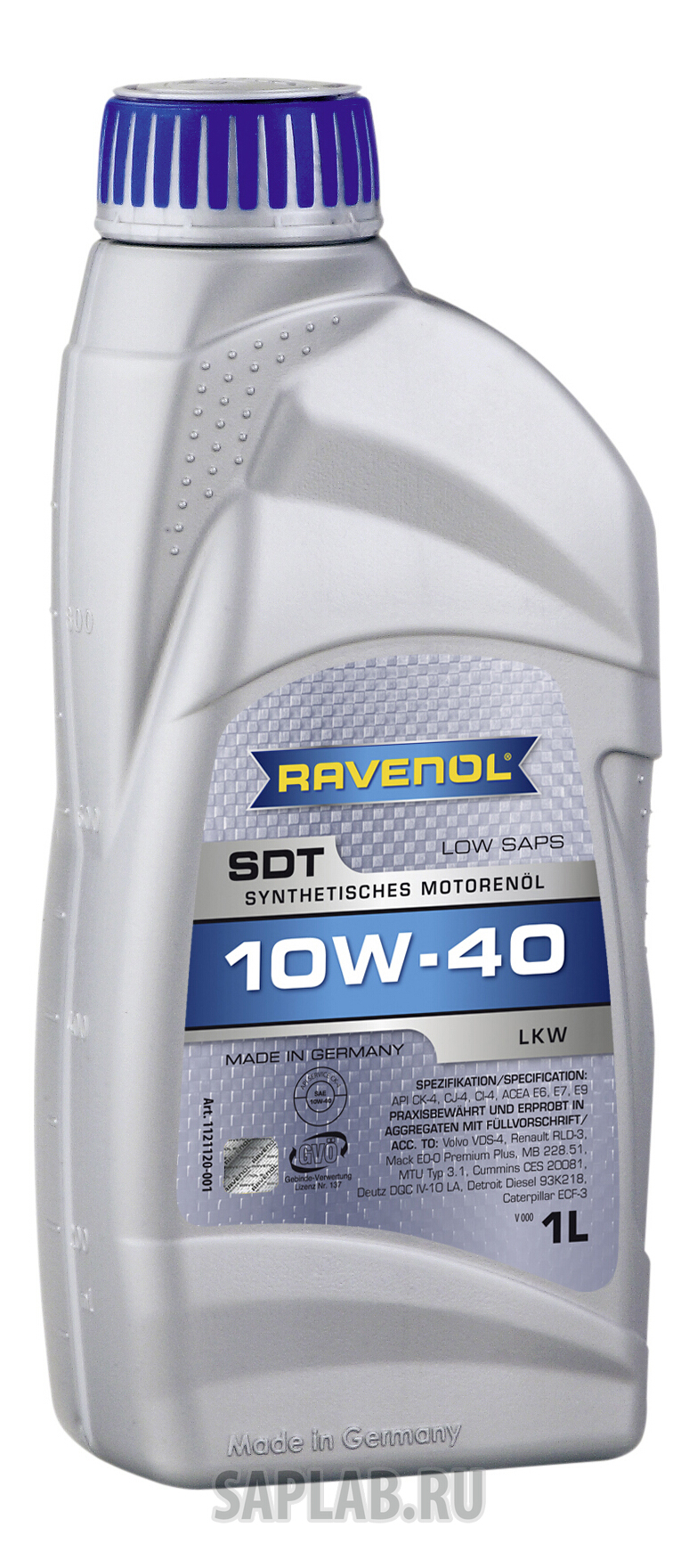 Купить RAVENOL 4014835850606 Моторное масло Ravenol SDT Super Duty Truck SAE 10W-40 1л