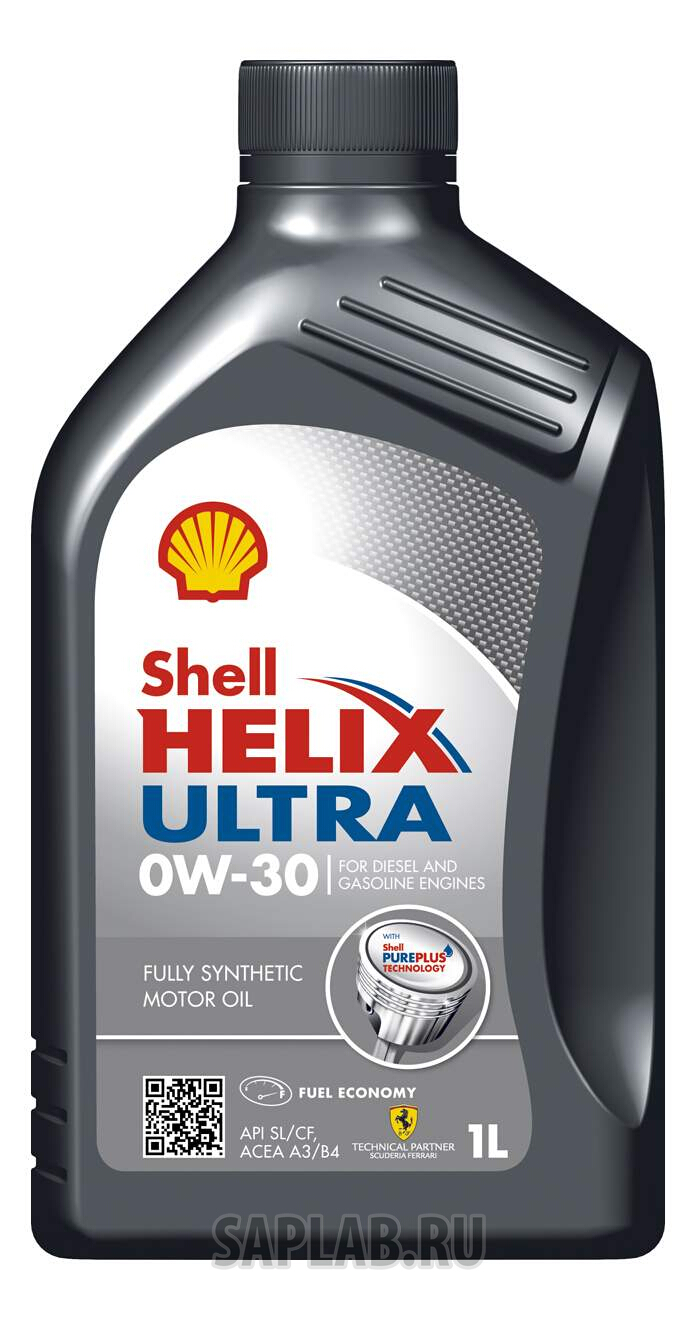 Купить SHELL 550040164 Моторное масло Shell Helix Ultra 0W-30 1л