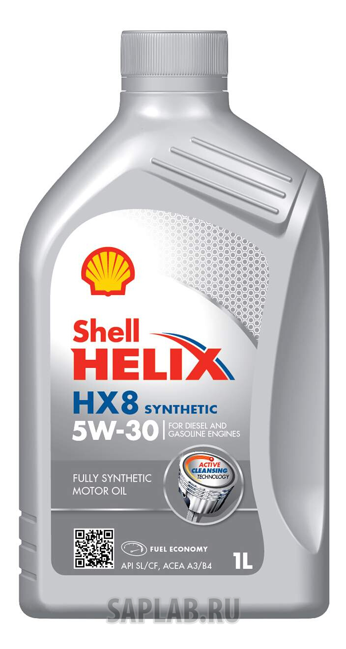Купить SHELL 550040462 Моторное масло Shell Helix HX8 Syn 5W-30 1л