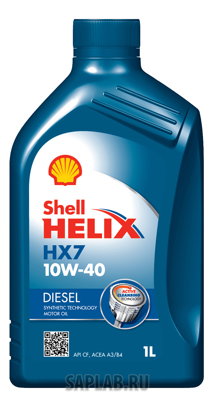 Купить SHELL 550040506 Моторное масло Shell Helix HX7 Diesel 10W-40 1л