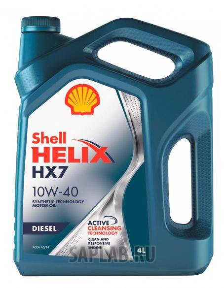 Купить SHELL 550046373 Моторное масло Shell Helix Diesel HX7 10W-40 4л