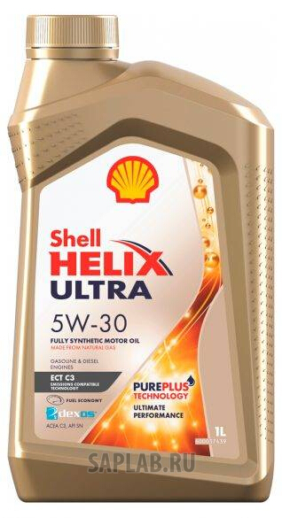 Купить SHELL 550046383 Моторное масло Shell Helix Ultra 5w30 1л