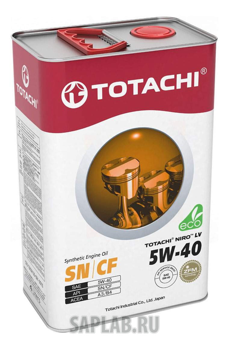 Купить TOTACHI 4589904523540 Моторное масло Totachi Niro LV Synthetic SN/CF 5W-40 3,47 кг/4л