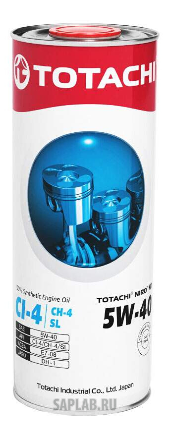 Купить TOTACHI 4589904525353 Моторное масло Totachi Niro  HD Synthetic API CI-4 / SL 5W-40 1л