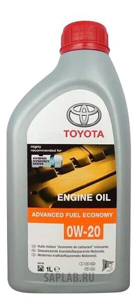 Купить TOYOTA 0888083264GO Моторное масло Toyota Advanced Fuel Economy SM/SL GF-4 0W-20 1л