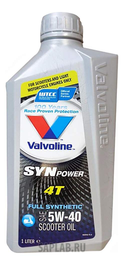 Купить VALVOLINE 862060 Моторное масло Valvoline SynPower 4T 5W-40 1л