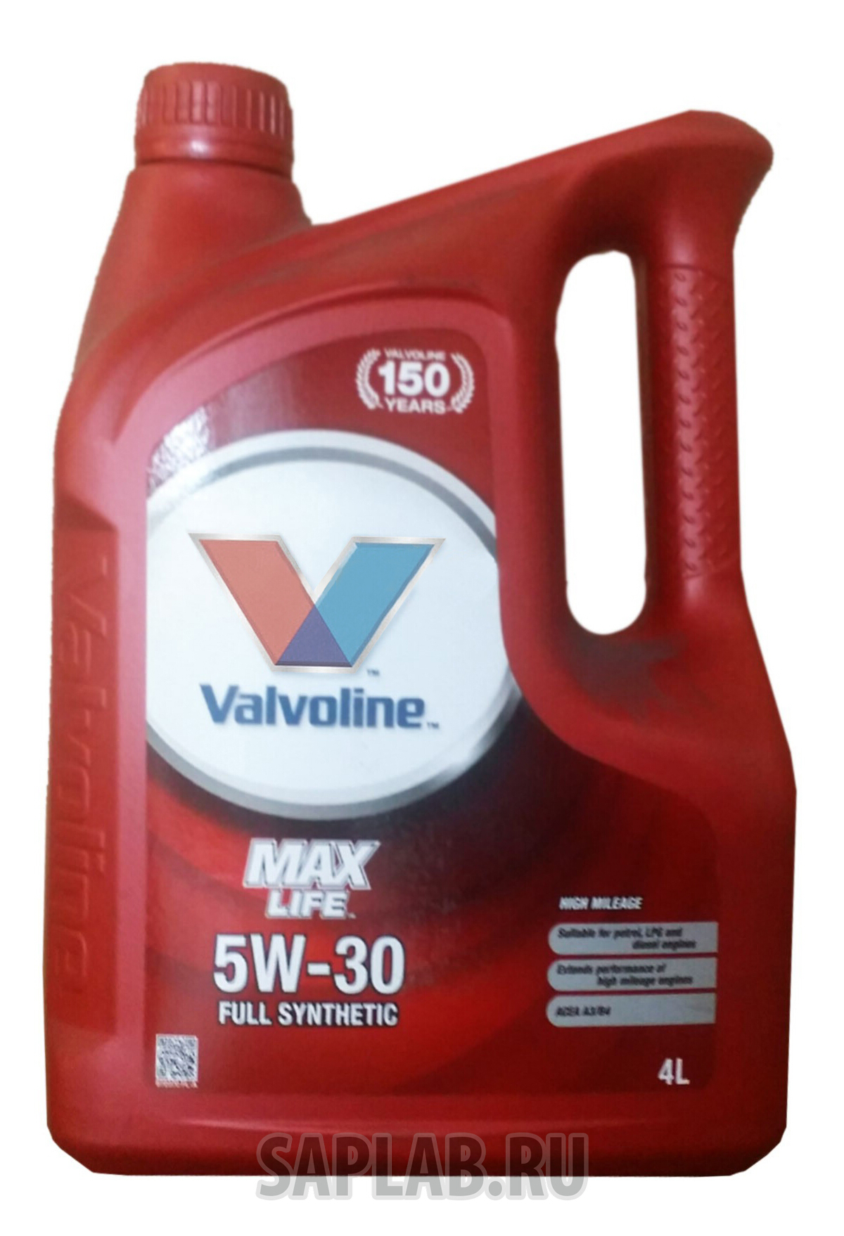 Купить VALVOLINE 872370 Моторное масло Valvoline Maxlife SAE 5W-30 4л