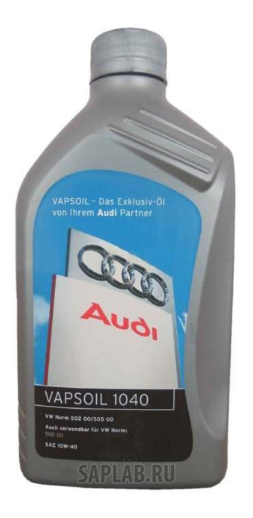 Купить VAPSOIL 600011051 Моторное масло Vapsoil Audi 10W-40 1л