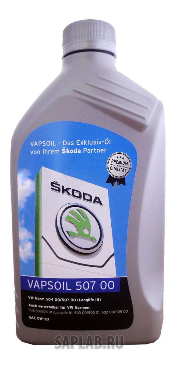 Купить VAPSOIL 600030785 Моторное масло Vapsoil 50700 Skoda 0W-30 1л