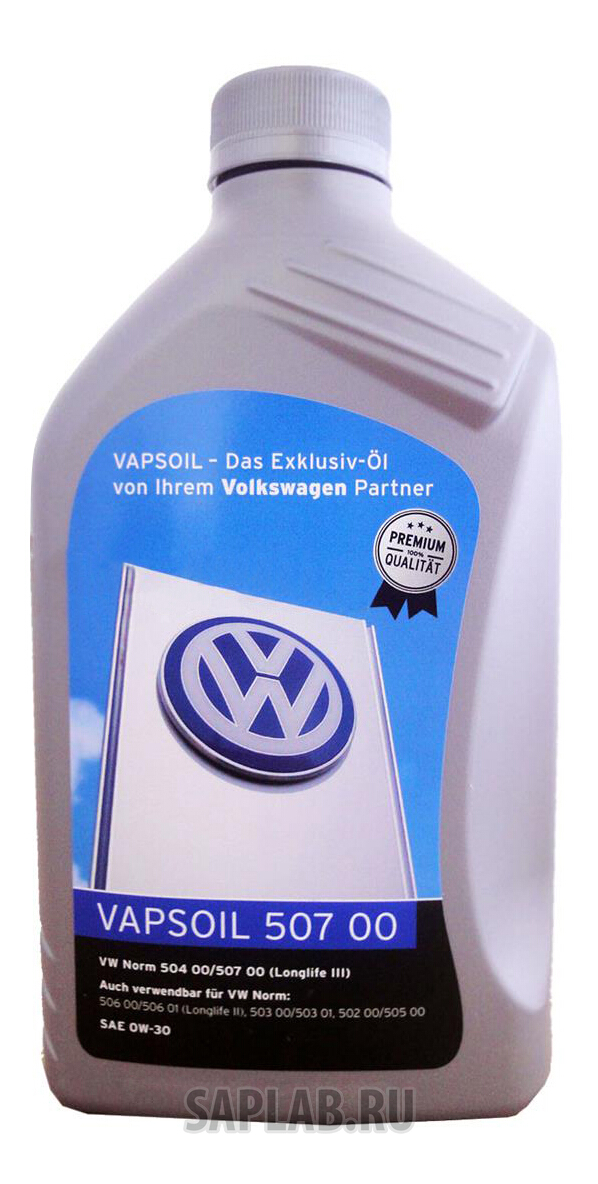 Купить VAPSOIL 600030786 Моторное масло Vapsoil 50700 VW 0W-30 1л