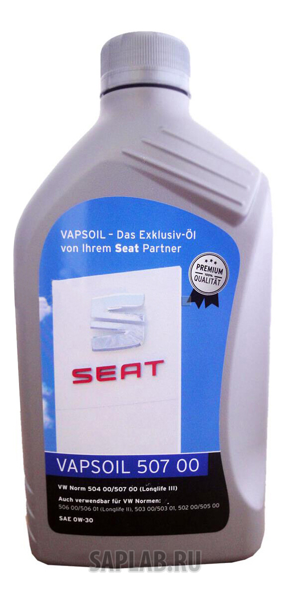 Купить VAPSOIL 600030824 Моторное масло Vapsoil 50700 Seat 0W-30 1л