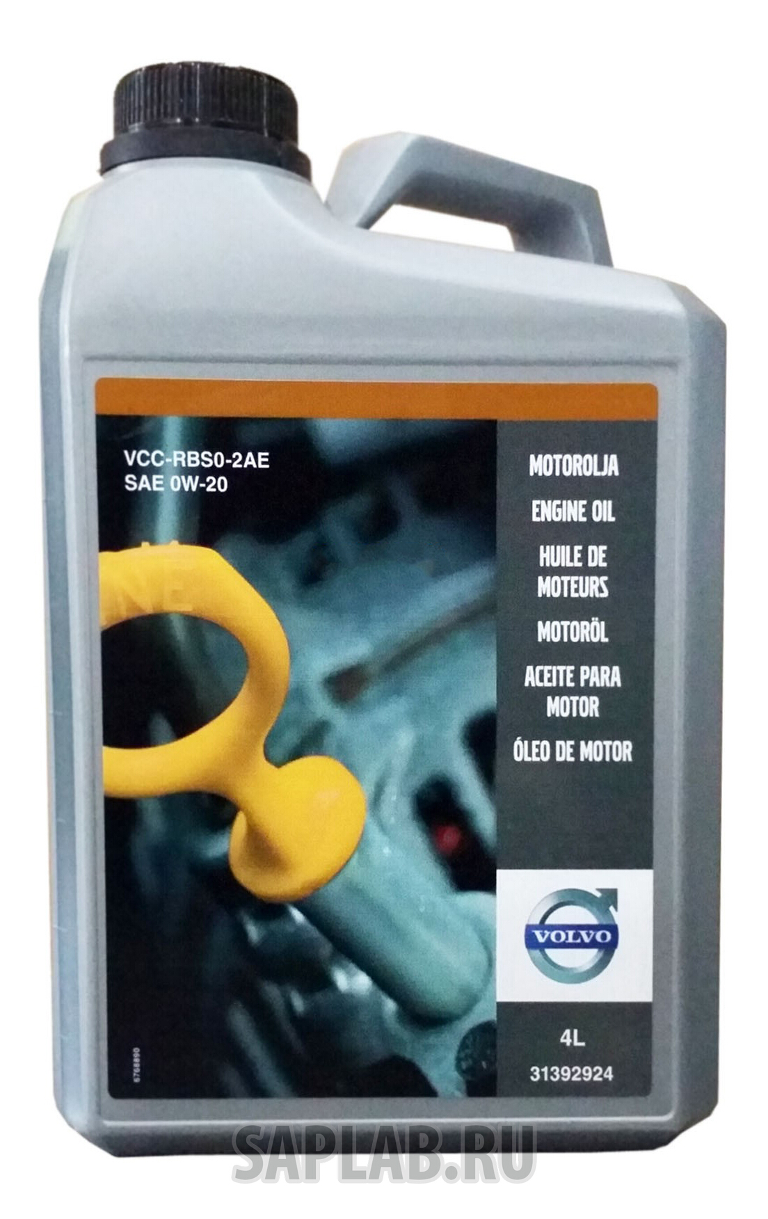 Купить VOLVO 31392924 Моторное масло wolf VCC RBS0-2AE 0W-20 4л