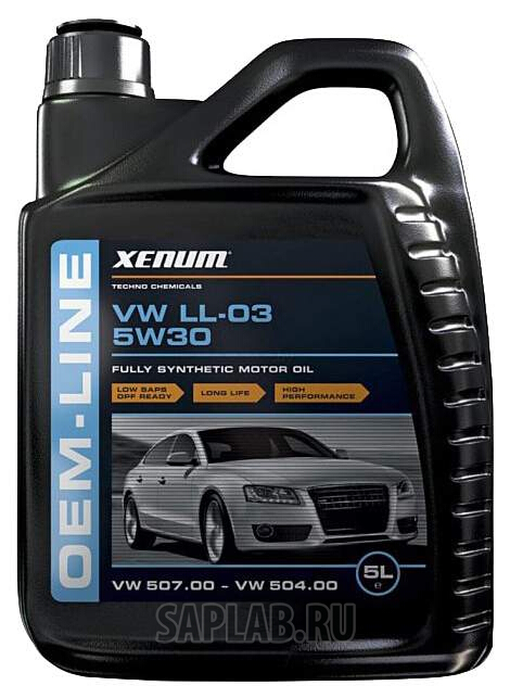 Купить XENUM 1204005 Моторное масло Xenum Oem Line VW/Audi 5W-30 5л