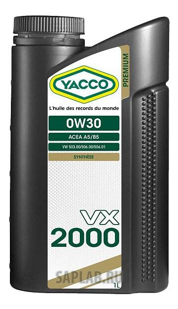 Купить YACCO 301625 Моторное масло Yacco VX 2000 0W-30 1л