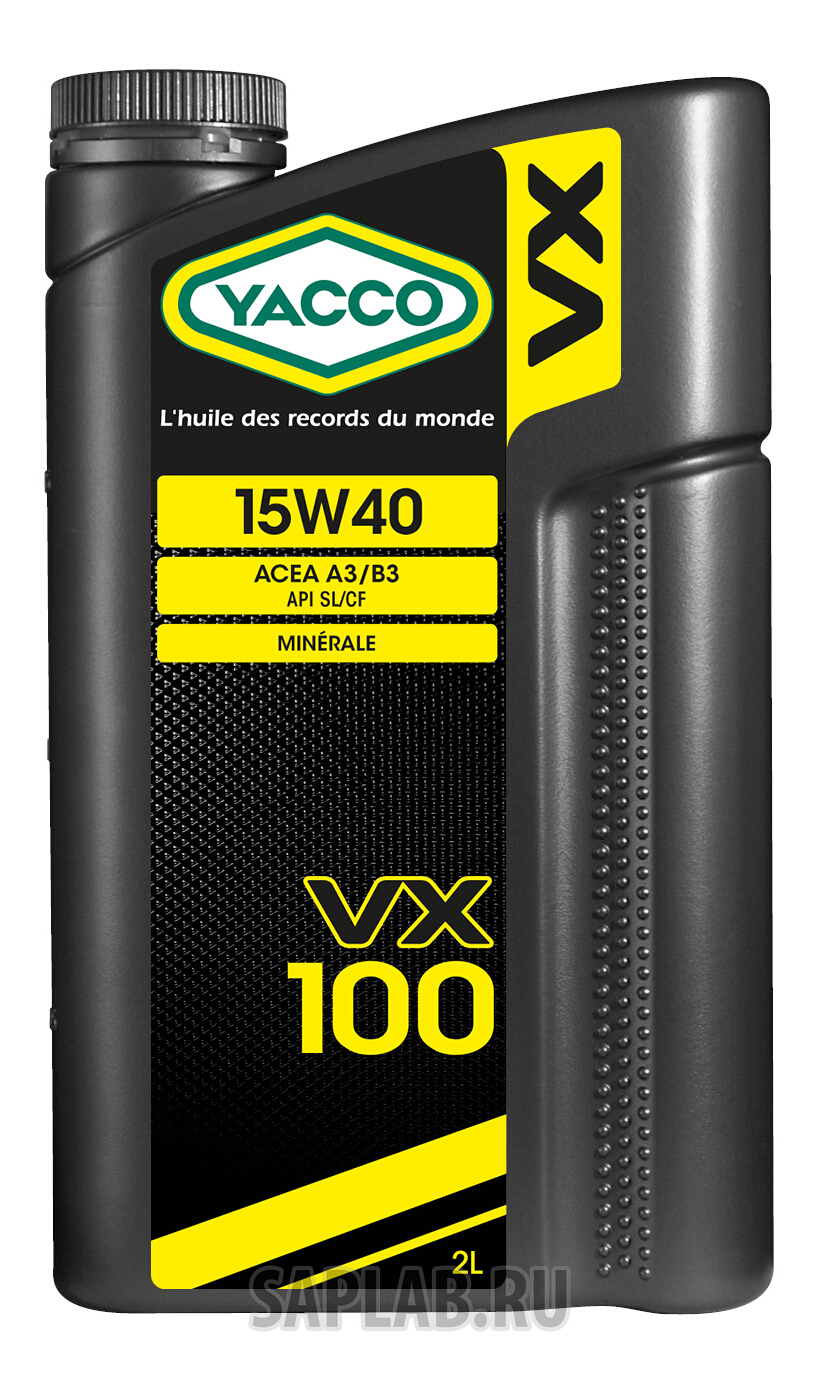 Купить YACCO 303724 Моторное масло Yacco VX 100 SL/CF 15W-40 2л