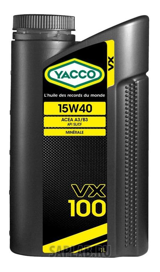 Купить YACCO 303725 Моторное масло Yacco VX 100 SL/CF 15W-40 1л
