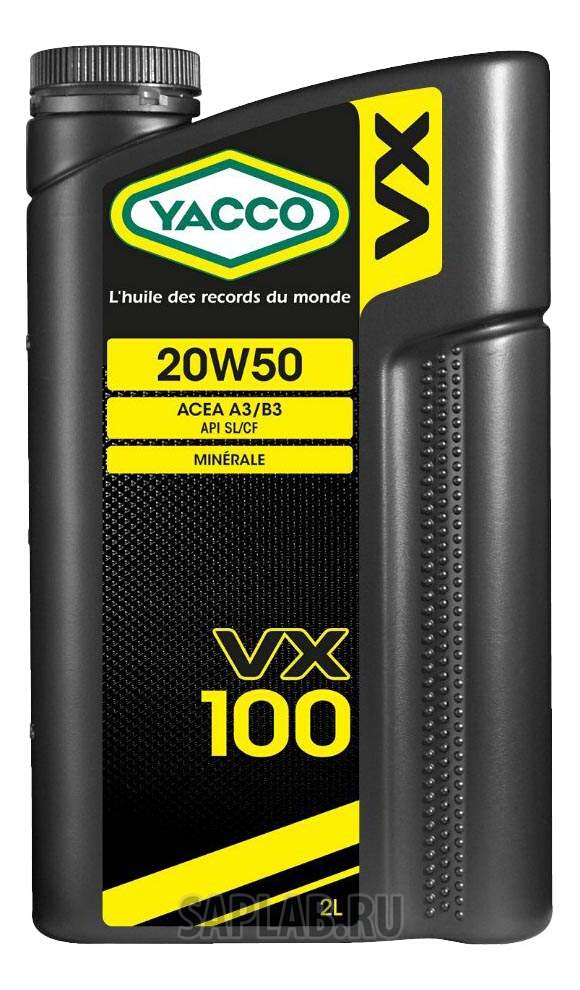 Купить YACCO 303824 Моторное масло Yacco VX 100 SL/CF 20W-50 2л