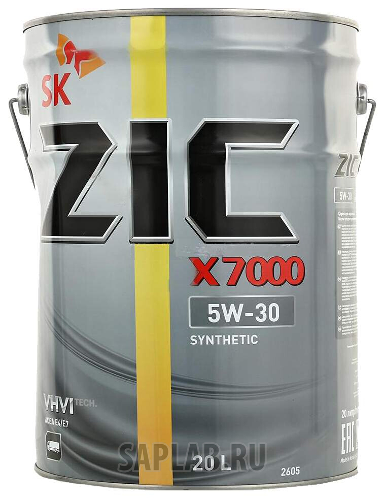 Купить ZIC 192605 Моторное масло Zic X7000 5W-30 20л