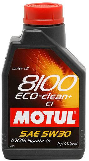 Купить MOTUL 101580 Моторное масло Motul 8100 Eco-clean+ 5W-30 1л