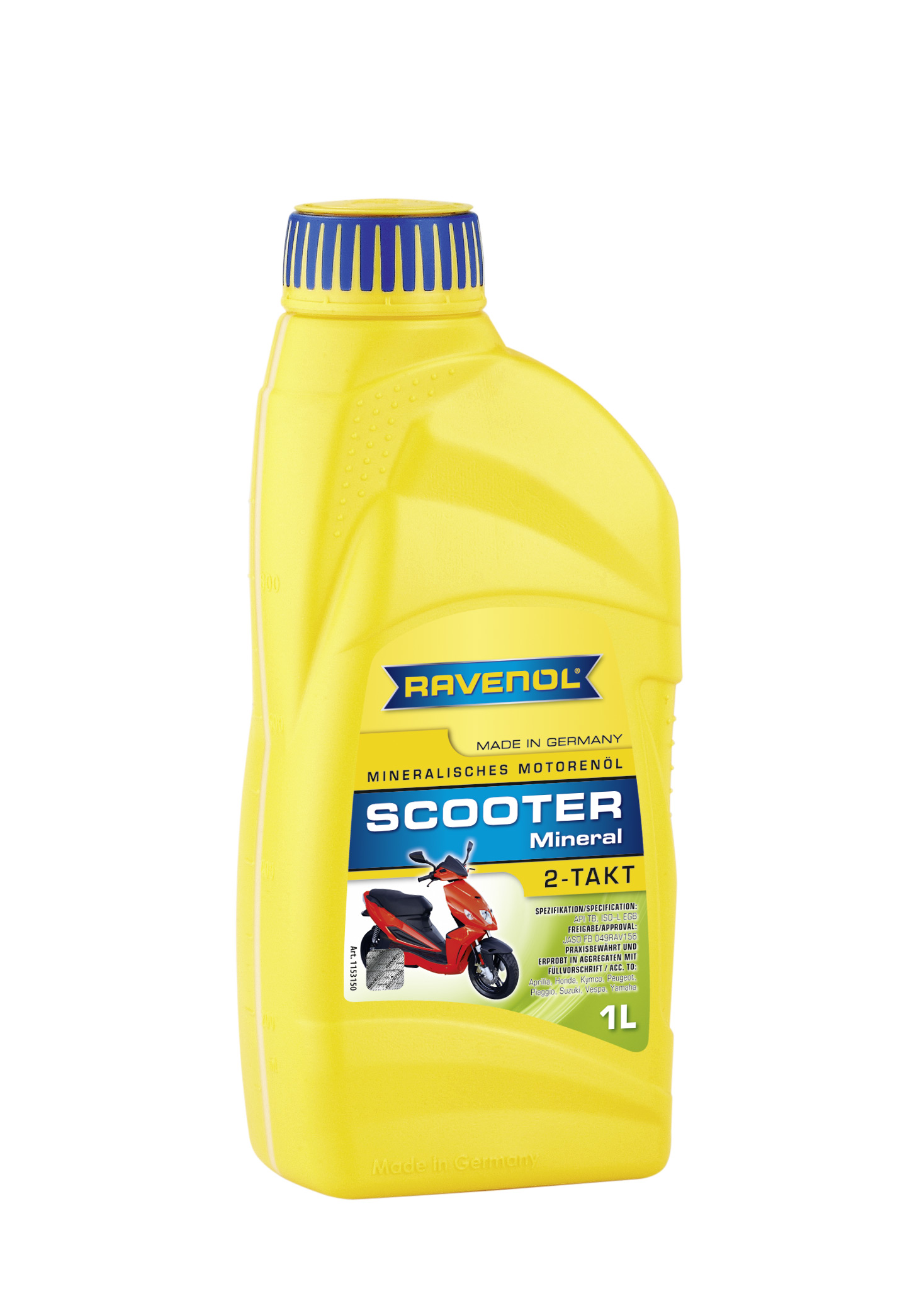 Купить RAVENOL 4014835728813 Моторное масло Ravenol Scooter 2-Takt Mineral 5W-30 1л