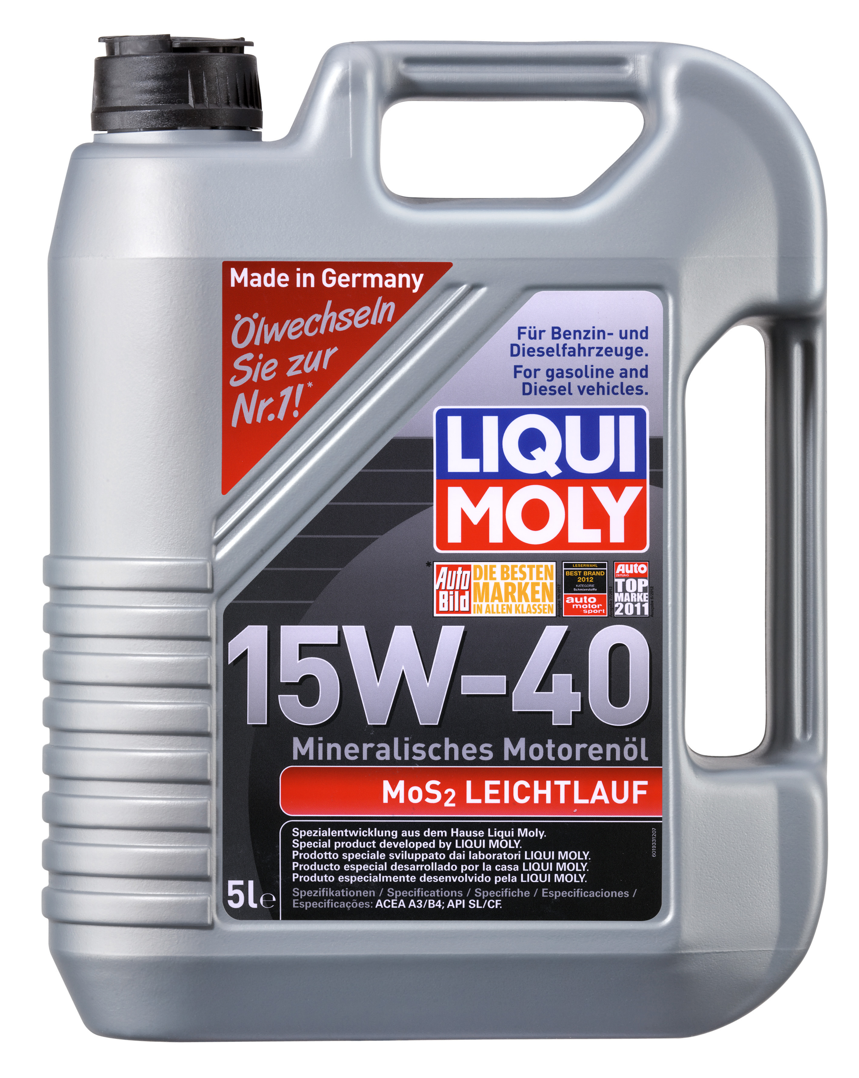 Купить LIQUI MOLY 1933 Моторное масло Liqui moly MoS2 Leichtlauf 15W-40 5л