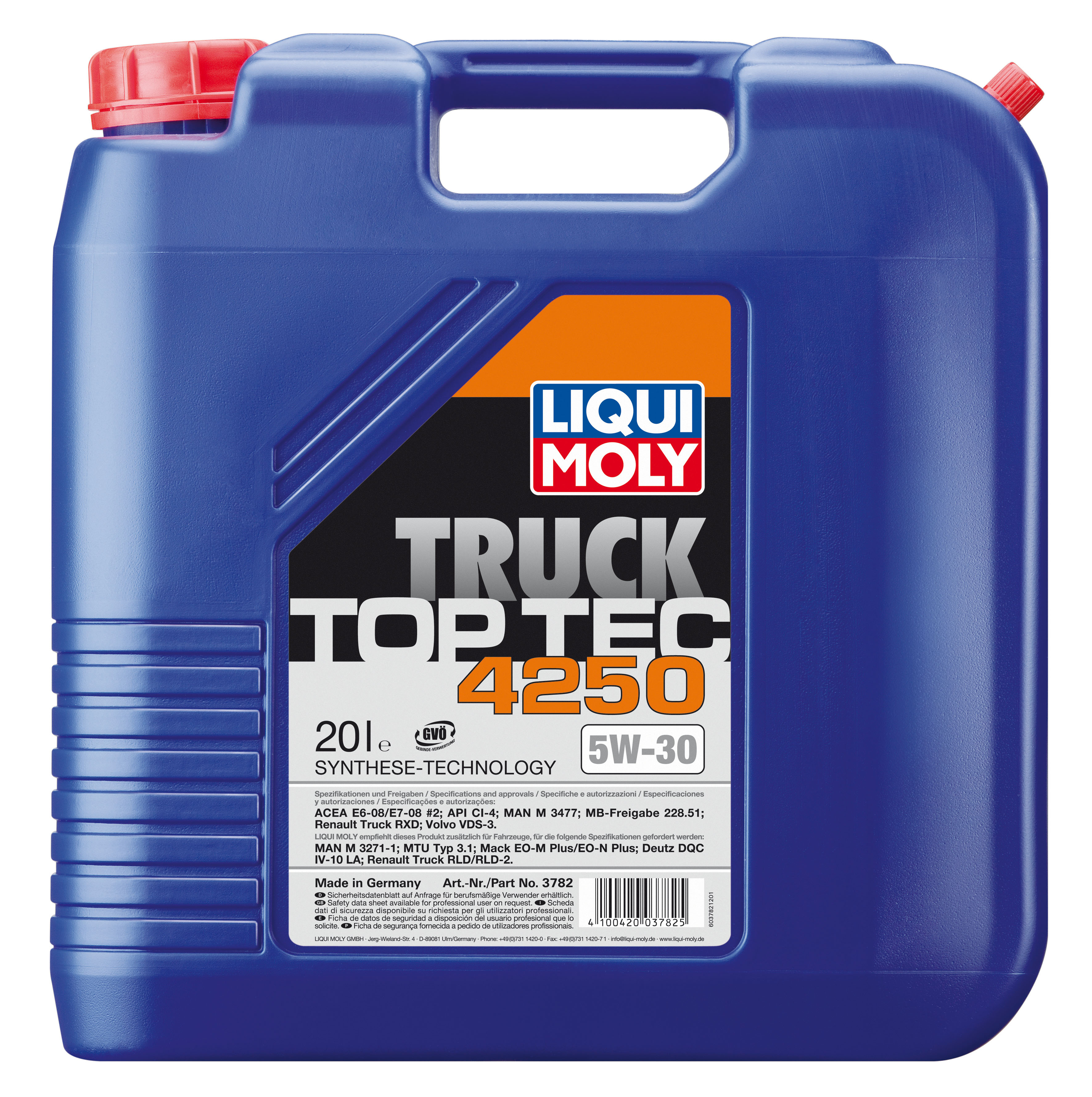 Купить LIQUI MOLY 3782 Моторное масло Liqui moly Top Tec Truck 4250 5W-30 20л