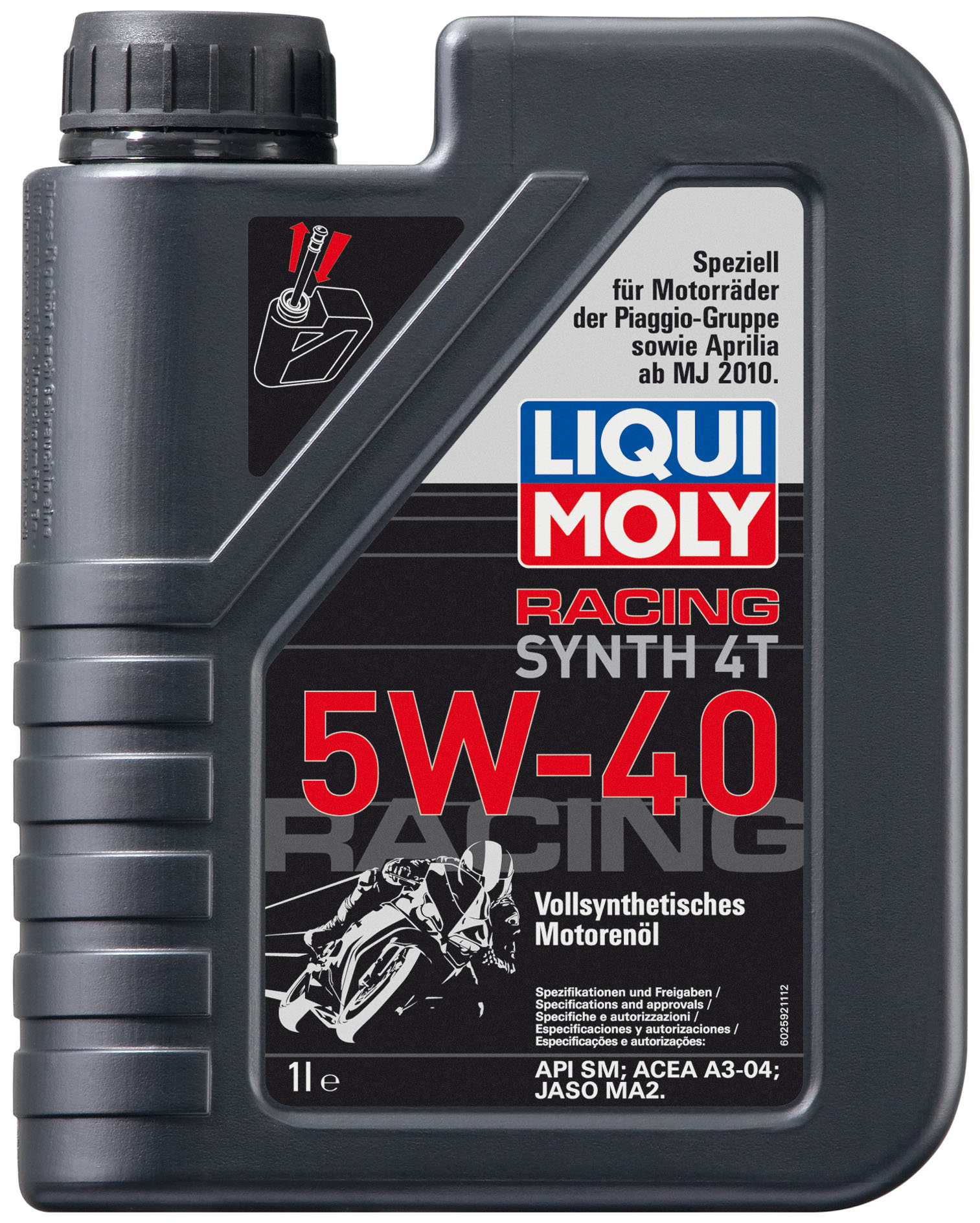 Купить LIQUI MOLY 2592 Моторное масло Liqui moly Motorbike 4T Synth Street Race 5w-40 1л